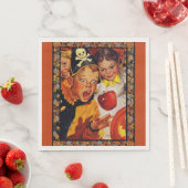 Apple Bobbing Gevaren Papieren servet (Insitu)