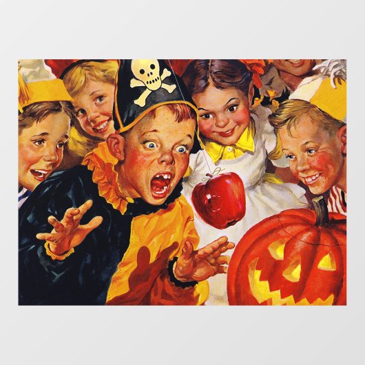 Apple Bobbing Gevaren Raamsticker (Vel)