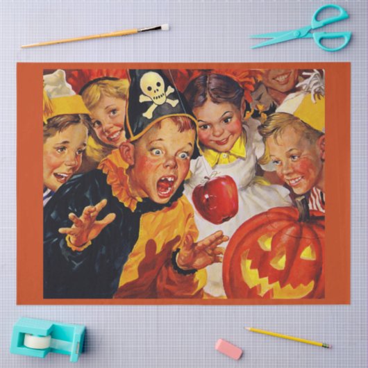 Apple Bobbing Gevaren Tissuepapier (Craft)