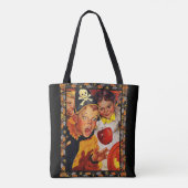 Apple Bobbing Gevaren Tote Bag (Achterkant)