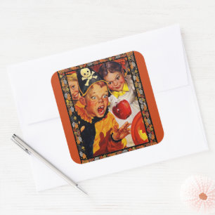 Apple Bobbing Gevaren Vierkante Sticker