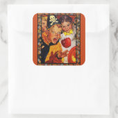 Apple Bobbing Gevaren Vierkante Sticker (Tas)