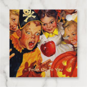 Apple Bobbing Gevaren | zoetekauw | Halloween Bedankjes Labels (Achterkant)