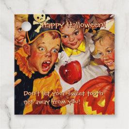 Apple Bobbing Gevaren | zoetekauw | Halloween Bedankjes Labels