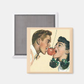 Apple Bobbing Ouderwetse  magneet (Voorkant / Achterkant)