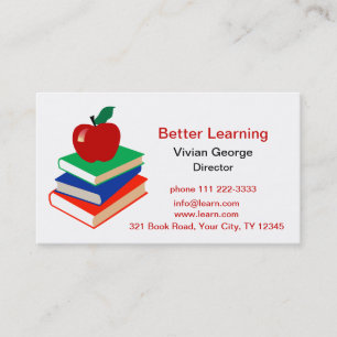 Apple, Boeken, Onderwijs Visitekaartje