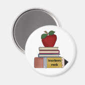 Apple, Boeken, Potcil Teachers Rock Magneet (Voorkant / Achterkant)