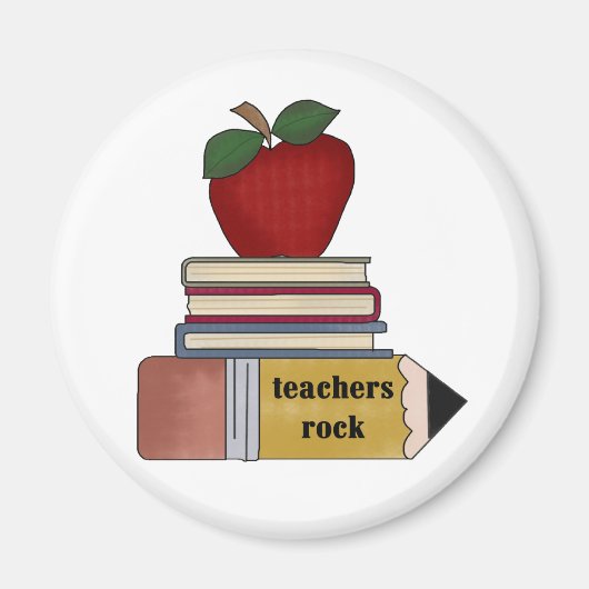 Apple, Boeken, Potcil Teachers Rock Magneet (Voorkant)