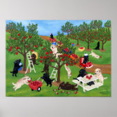 Apple Boerderij Labradors Artwork Poster (Voorkant)