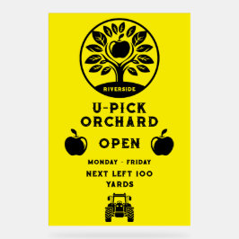 Apple Boerderij U- Pick Promotie Acryl Bord