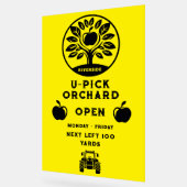 Apple Boerderij U- Pick Promotie Acryl Bord (Hoek)
