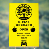 Apple Boerderij U- Pick Promotie Acryl Bord (Neutraal)