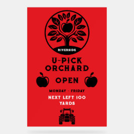 Apple Boerderij U- Pick Promotie Acryl Bord