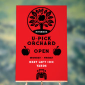 Apple Boerderij U- Pick Promotie Acryl Bord (Neutraal)