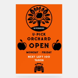 Apple Boerderij U- Pick Promotie Acryl Bord