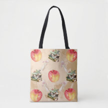  Apple & Book Pattern – Gezellige Herfst Vibe