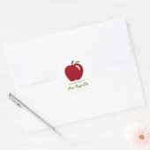Apple Bookplates Ronde Sticker (Envelop)