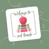 Apple Books Back-to-School Square Witte Stickers