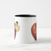 Apple Bookworm Naam of Bericht Mok (Midden)