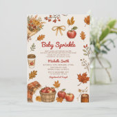 Apple Boomgaard Baby Sprinkle Uitnodiging (Staand voorkant)