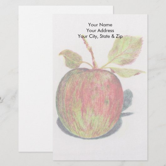 Apple Briefpapier (Voorkant / Achterkant)