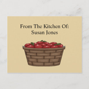 Apple Bushel Basket Recipcard Briefkaart