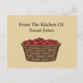 Apple Bushel Basket Recipcard Briefkaart (Voorkant)