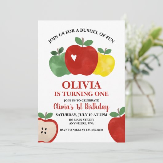Apple Bushel van 1 februari Kaart (Staand voorkant)