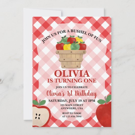 Apple Bushel van 1 februari Uitnodiging (Voorkant)