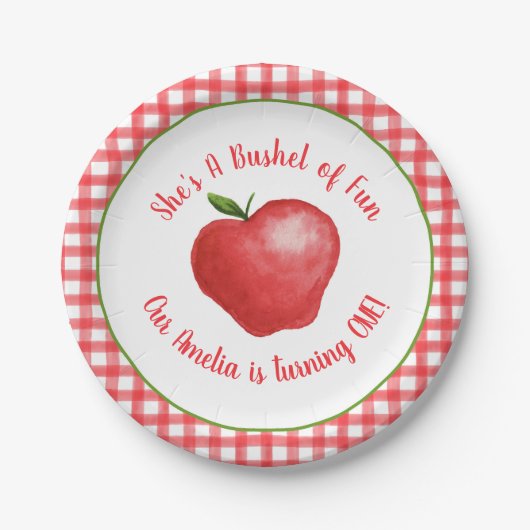 Apple Bushel van Fun Party Bord -  (Voorkant)