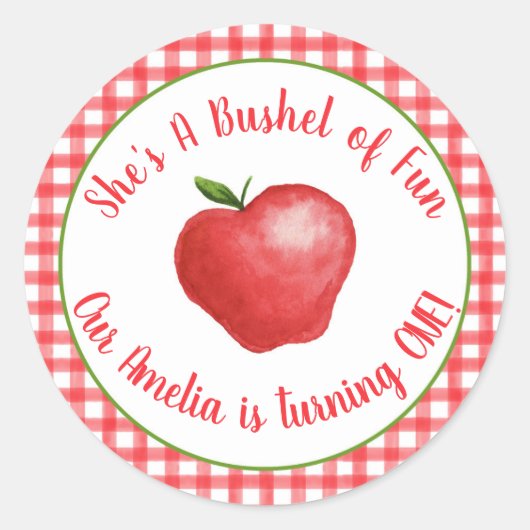 Apple Bushel van Fun Sticker -  (Voorkant)