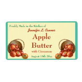 Apple Butter Canning Jar Food Label (Voorkant)