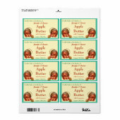 Apple Butter Canning Jar Food Label (Full Sheet)