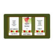 Apple Butter Canning Jar Label (Voorkant)