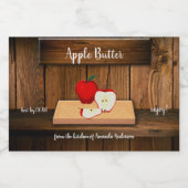 Apple Butter Canning Label 3x2 Voedselcontainer Etiket (Enkel label)