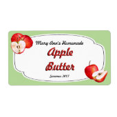 Apple Butter Canning Labels (Voorkant)