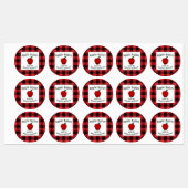 Apple Butter Inblikken Behoudt Plaid C Etiket Labels (Vel)