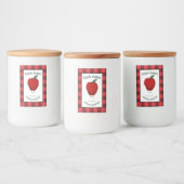 Apple Butter Inblikken Plaid V Voedsel Label Voedselcontainer Etiket (Flessen)
