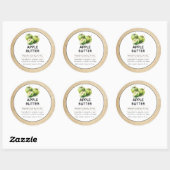 Apple Butter Jam of Jelly Canning Jar Label (Vel)