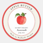 Apple Butter Jar Canning label (Voorkant)