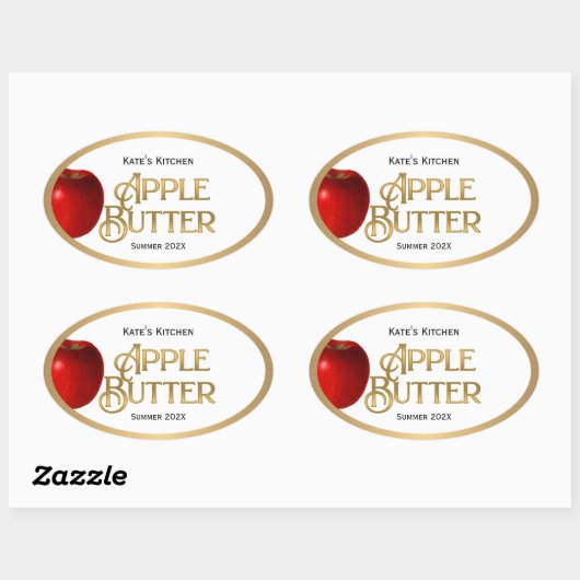 Apple Butter Jelly Label  (Vel)