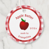  Apple Butter Personalized Canning Bedankjes Labels (Voorkant)