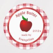  Apple Butter Personalized Canning Labels (Design 2)