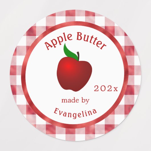  Apple Butter Personalized Canning Labels (Design 2)