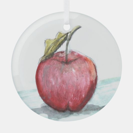 Apple by Hevener Glas Ornament (Voorkant)
