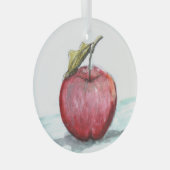 Apple by Hevener Glas Ornament (Voorkant Rechts)