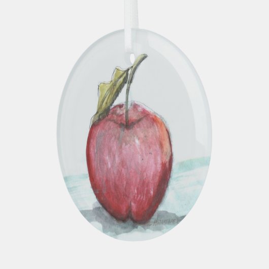 Apple by Hevener Glas Ornament (Voorkant links)