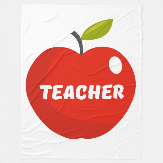 Apple cadeau voor leraren fleece deken (Voorkant)