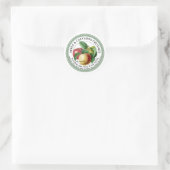 Apple Calvados Chutney Jam Productlabel Ronde Sticker (Tas)