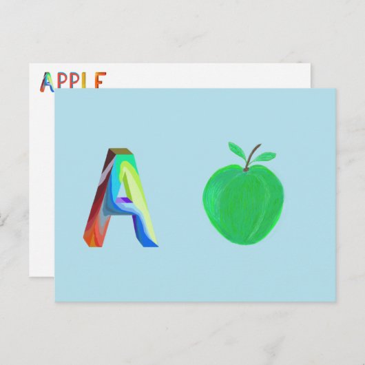 Apple Card Briefkaart (Voorkant / Achterkant)